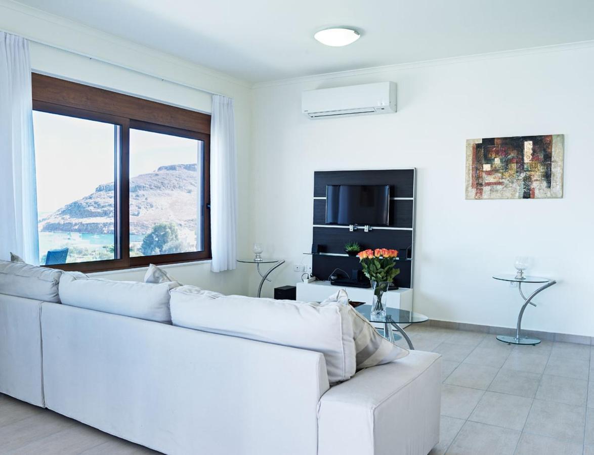 Luxury Villa Verna Линдос Экстерьер фото